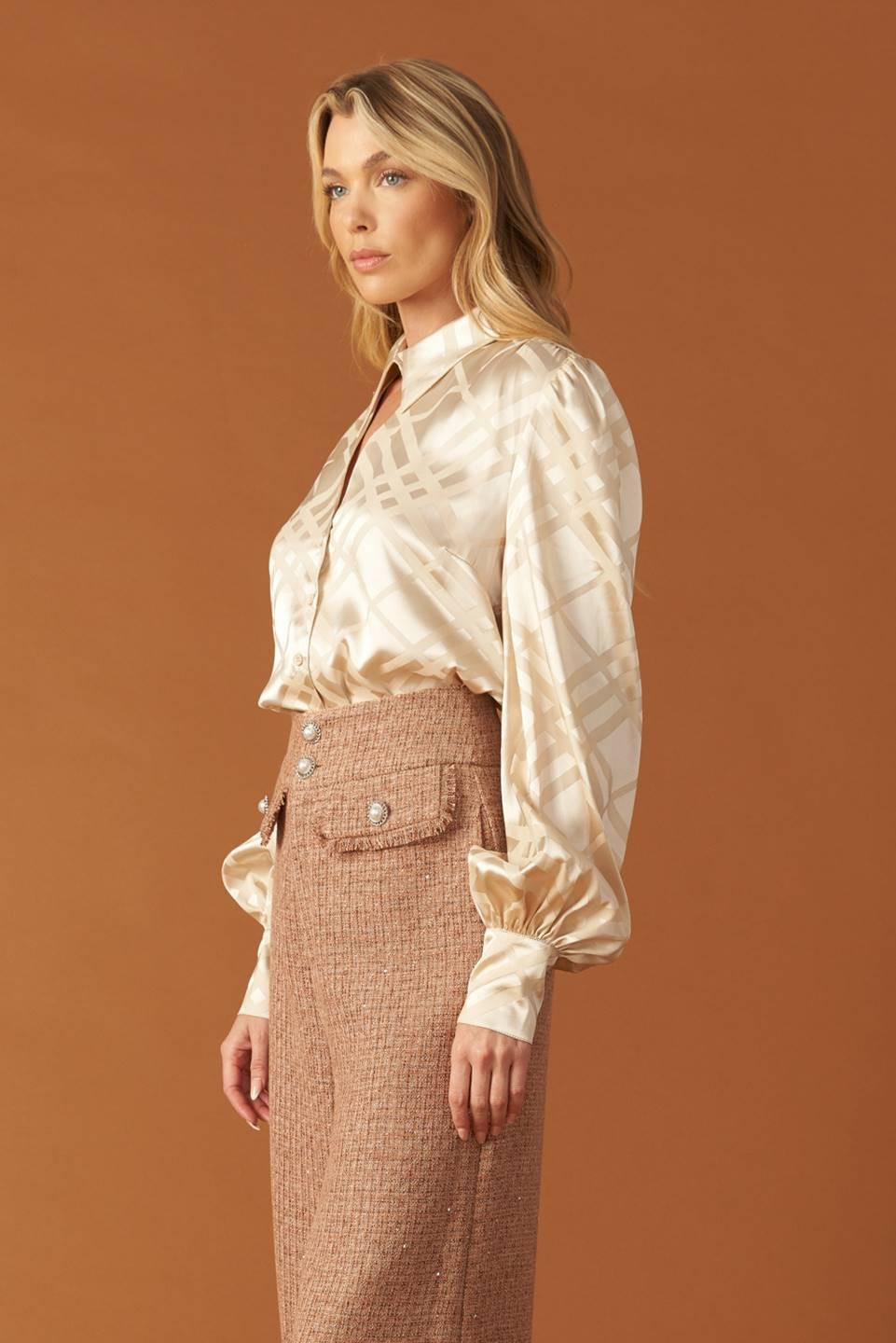 The Art of Balance Woven Satin Top - Image 14