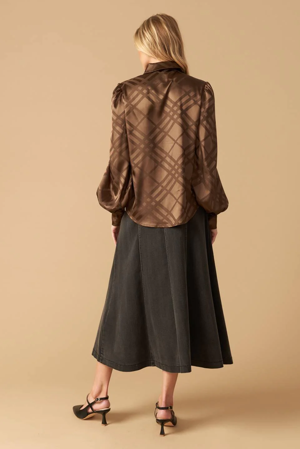 The Art of Balance Woven Satin Top - Image 3