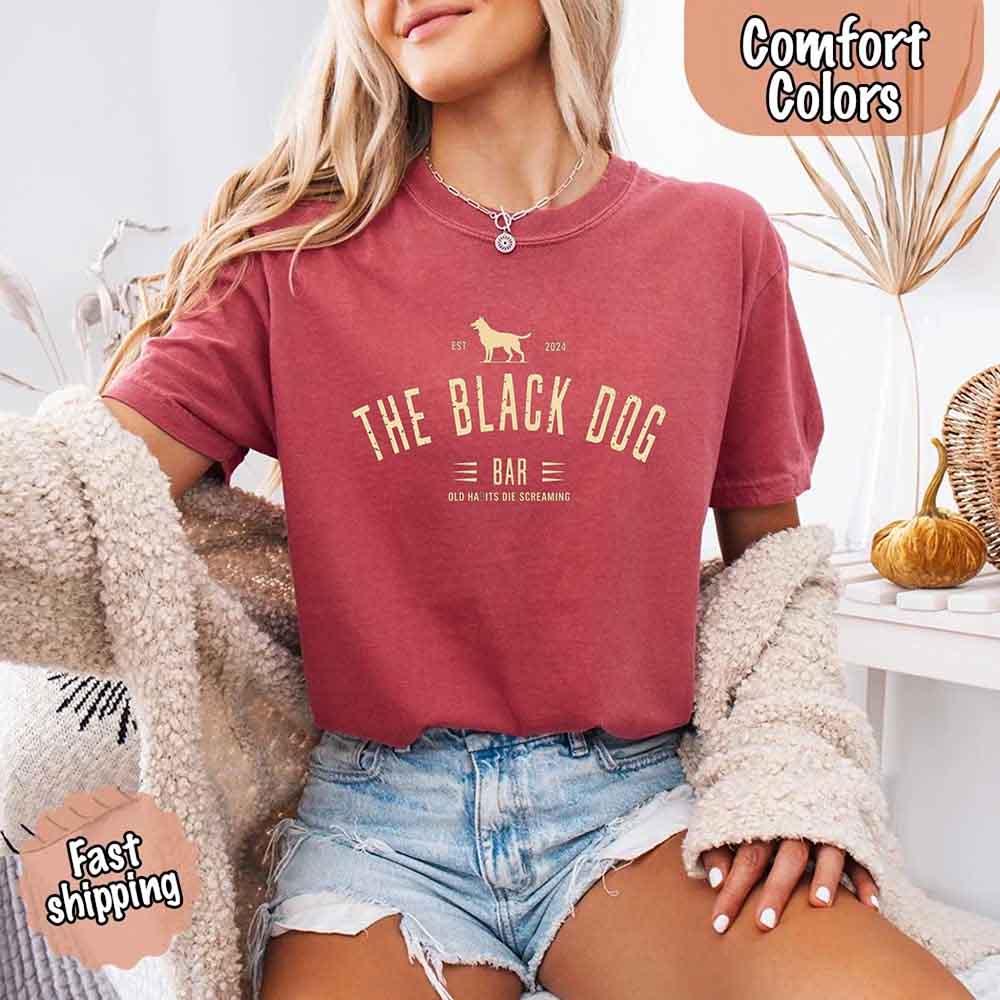 The Black Dog Comfort Colors Concert Tee – Minimalist Unisex Music Shirt - Image 10