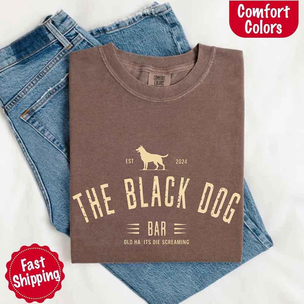 The Black Dog Comfort Colors Concert Tee – Minimalist Unisex Music Shirt - Image 13