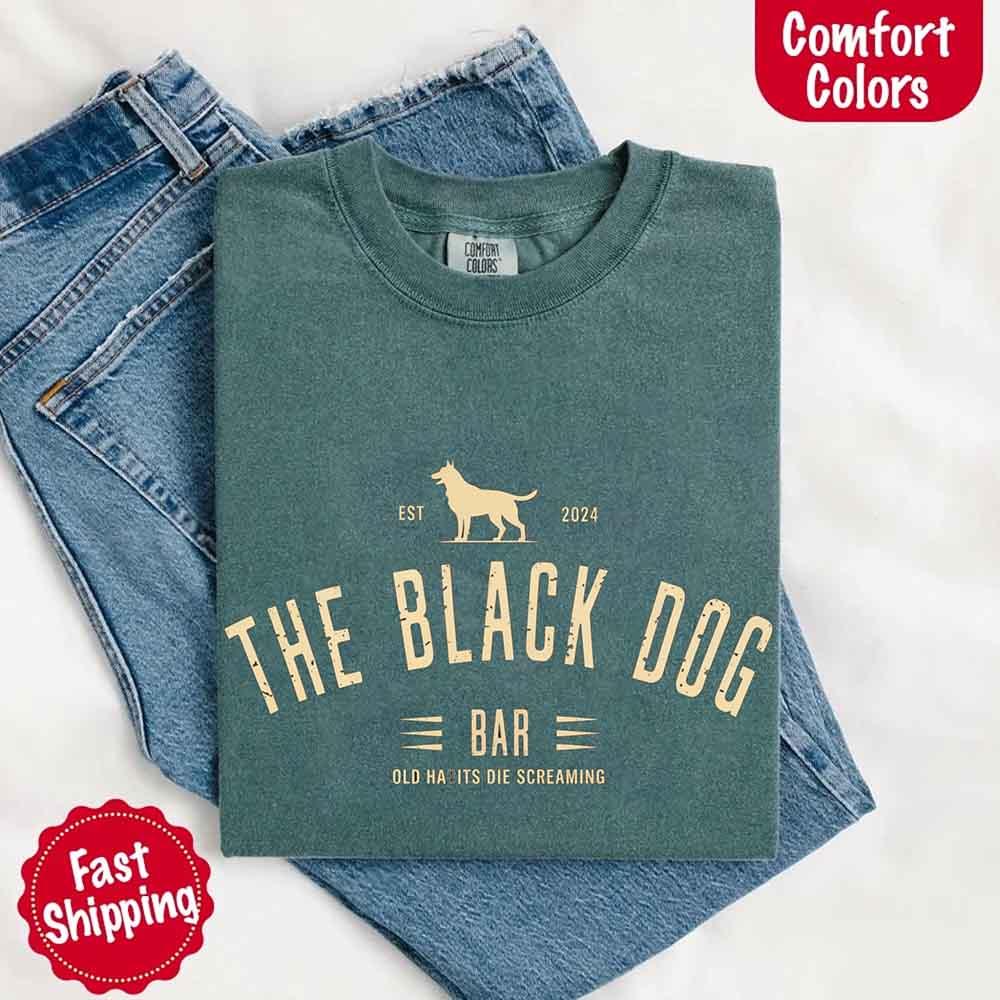 The Black Dog Comfort Colors Concert Tee – Minimalist Unisex Music Shirt - Image 17