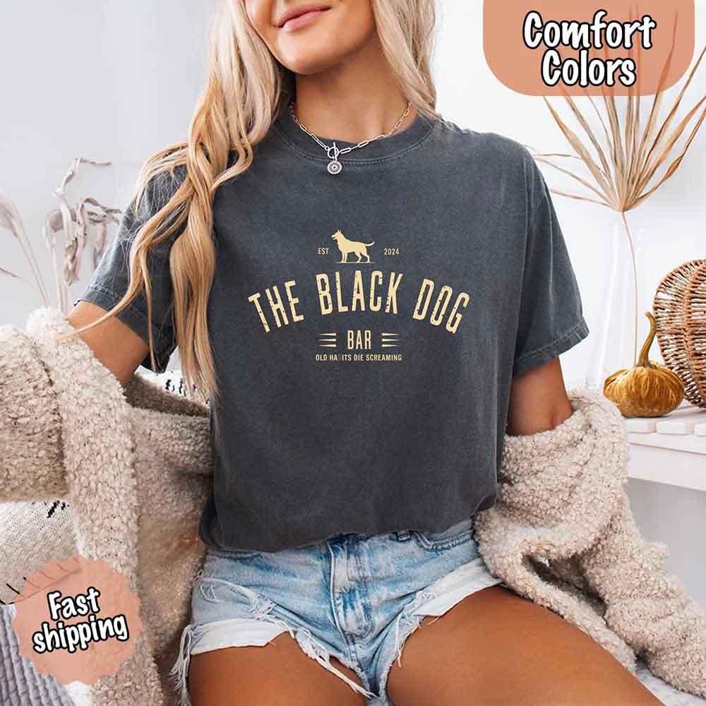 The Black Dog Comfort Colors Concert Tee – Minimalist Unisex Music Shirt - Image 18