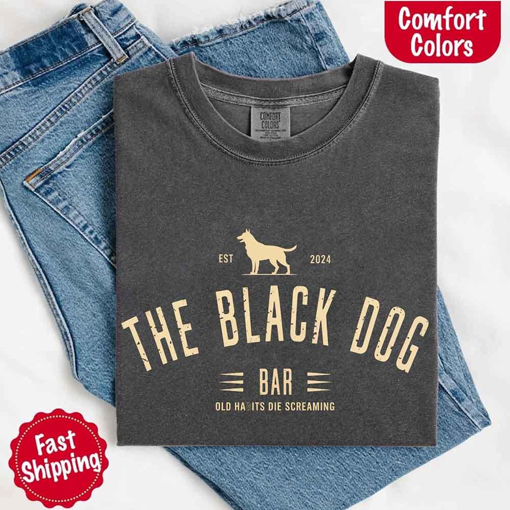 The Black Dog Comfort Colors Concert Tee – Minimalist Unisex Music Shirt - Image 19