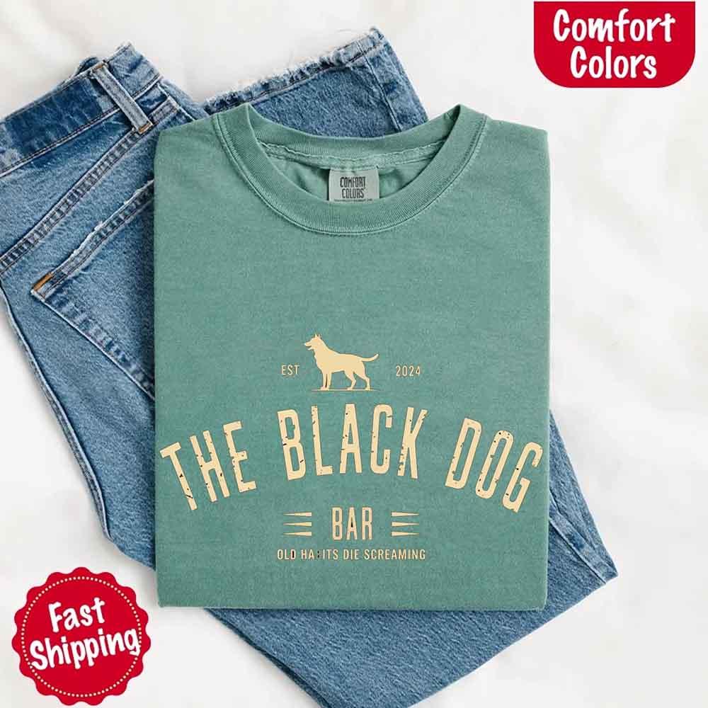 The Black Dog Comfort Colors Concert Tee – Minimalist Unisex Music Shirt - Image 23