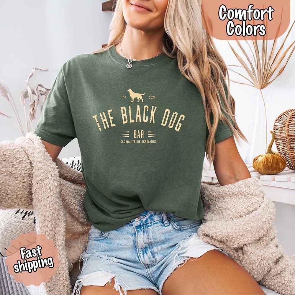 The Black Dog Comfort Colors Concert Tee – Minimalist Unisex Music Shirt - Image 24