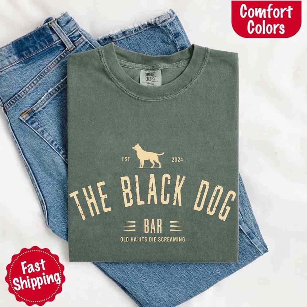 The Black Dog Comfort Colors Concert Tee – Minimalist Unisex Music Shirt - Image 25