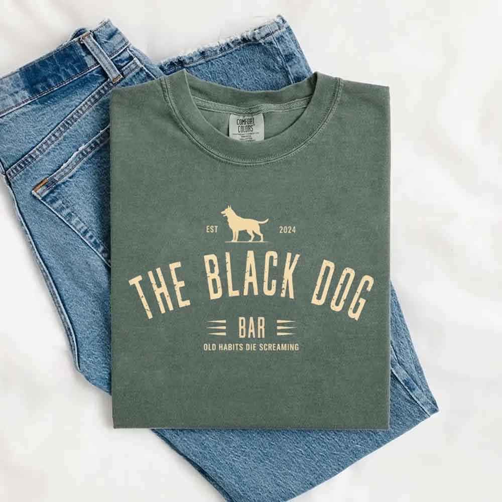 The Black Dog Comfort Colors Concert Tee – Minimalist Unisex Music Shirt - Image 26