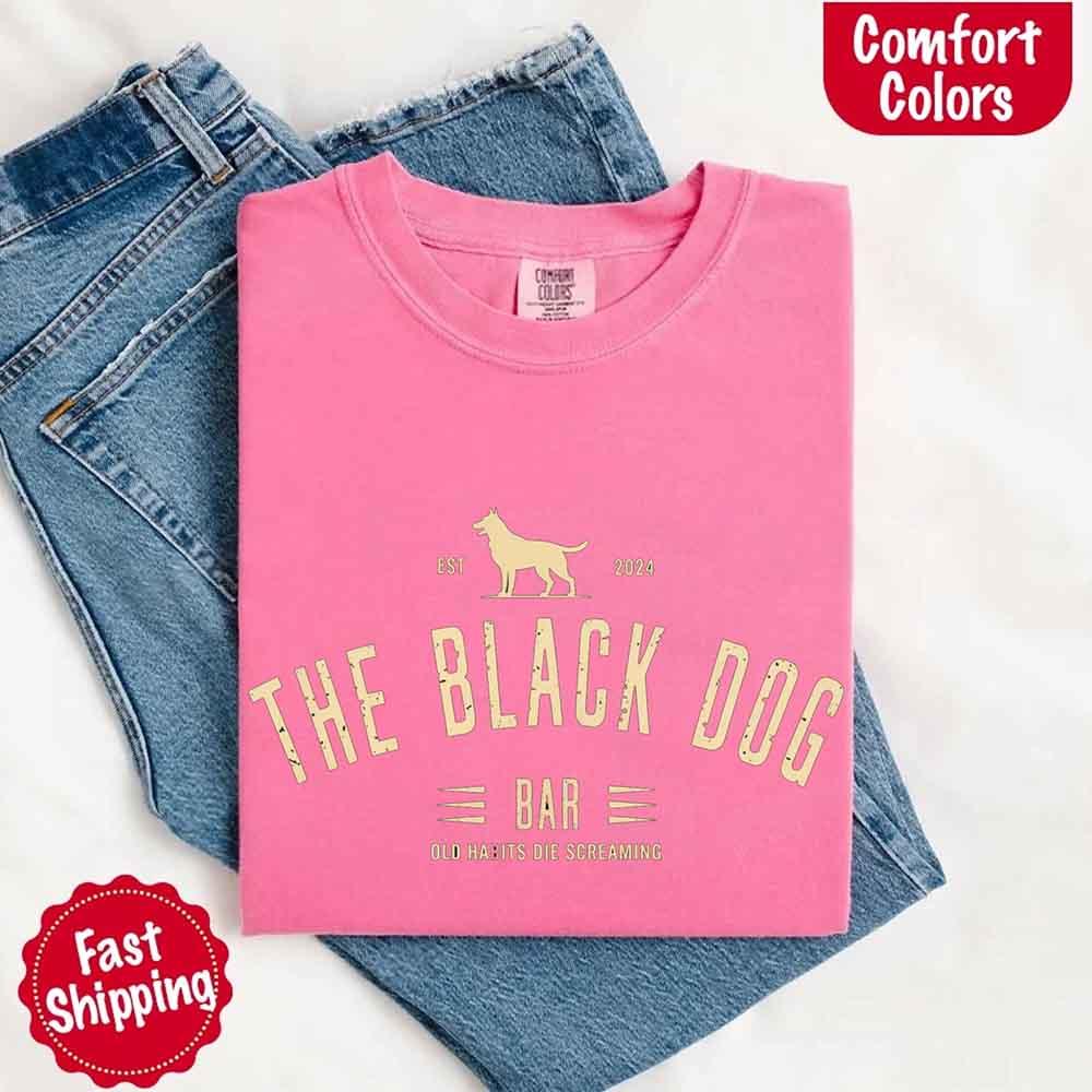 The Black Dog Comfort Colors Concert Tee – Minimalist Unisex Music Shirt - Image 7