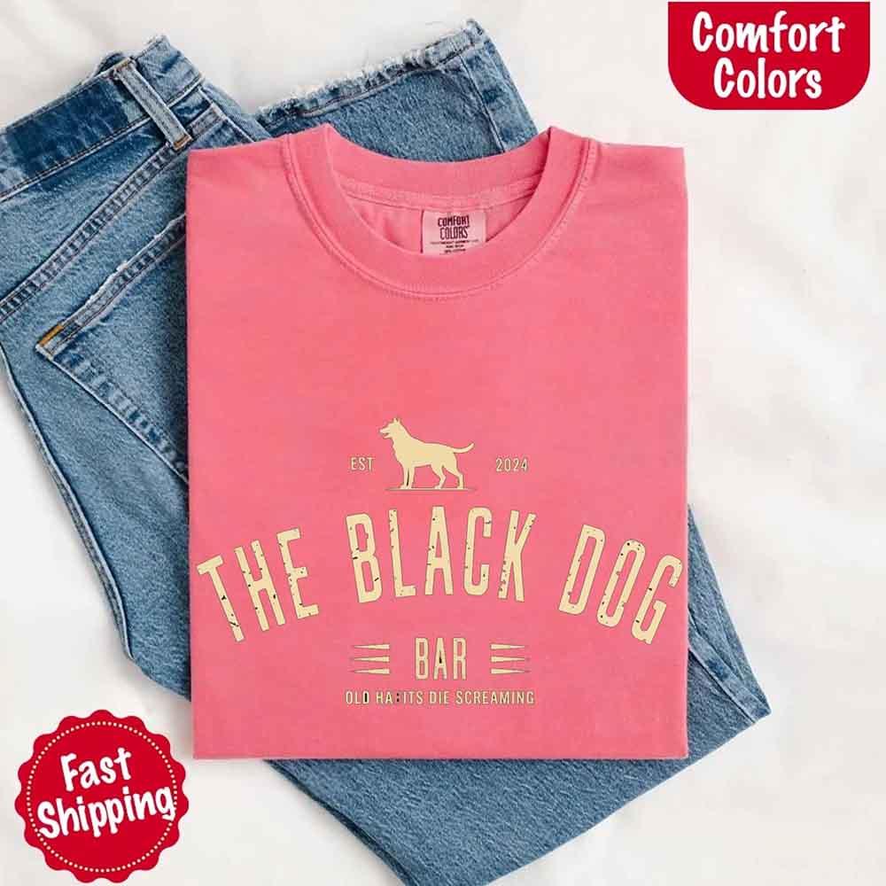 The Black Dog Comfort Colors Concert Tee – Minimalist Unisex Music Shirt - Image 9