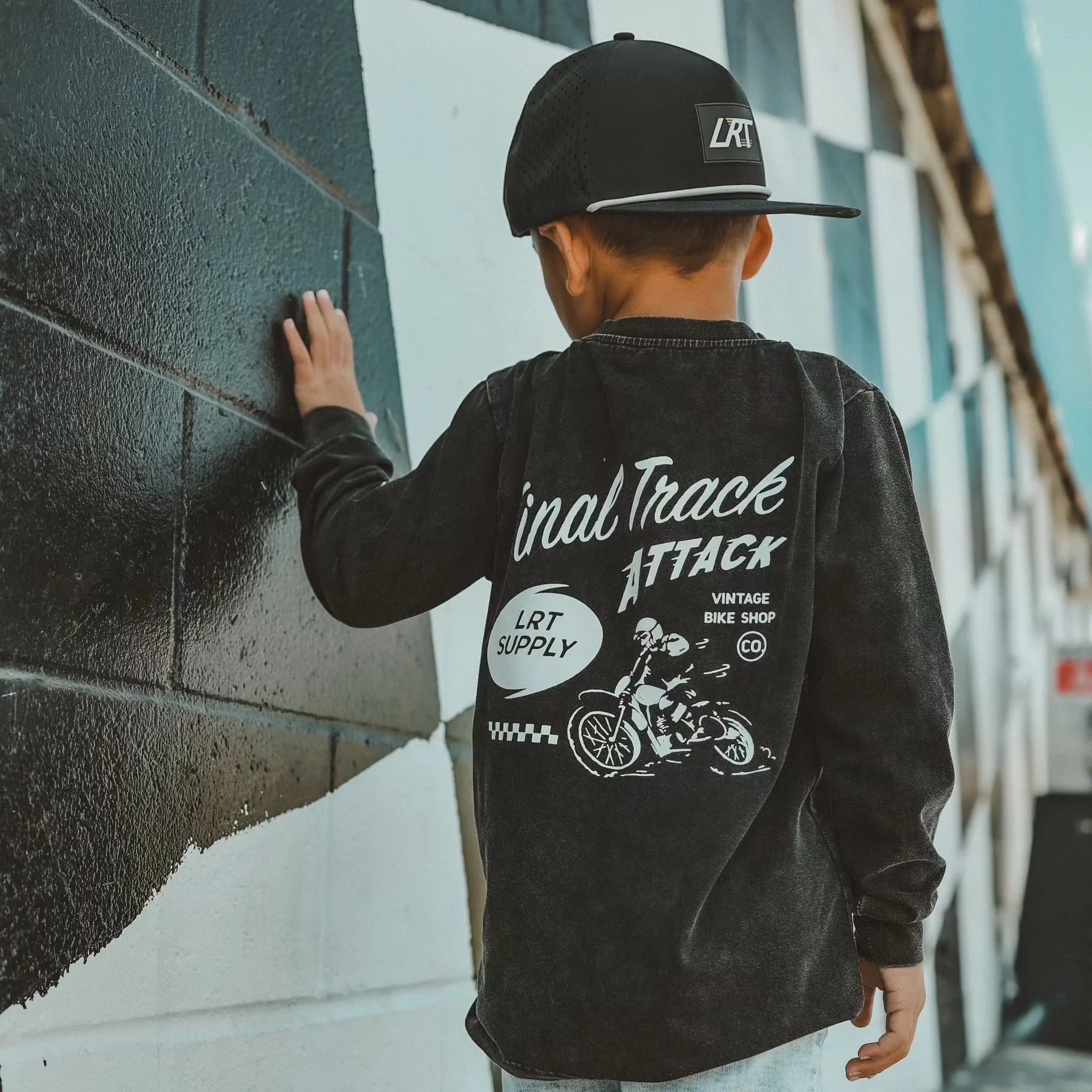 The Final Track Attack Long Sleeve Tee - Solid Black - Image 5
