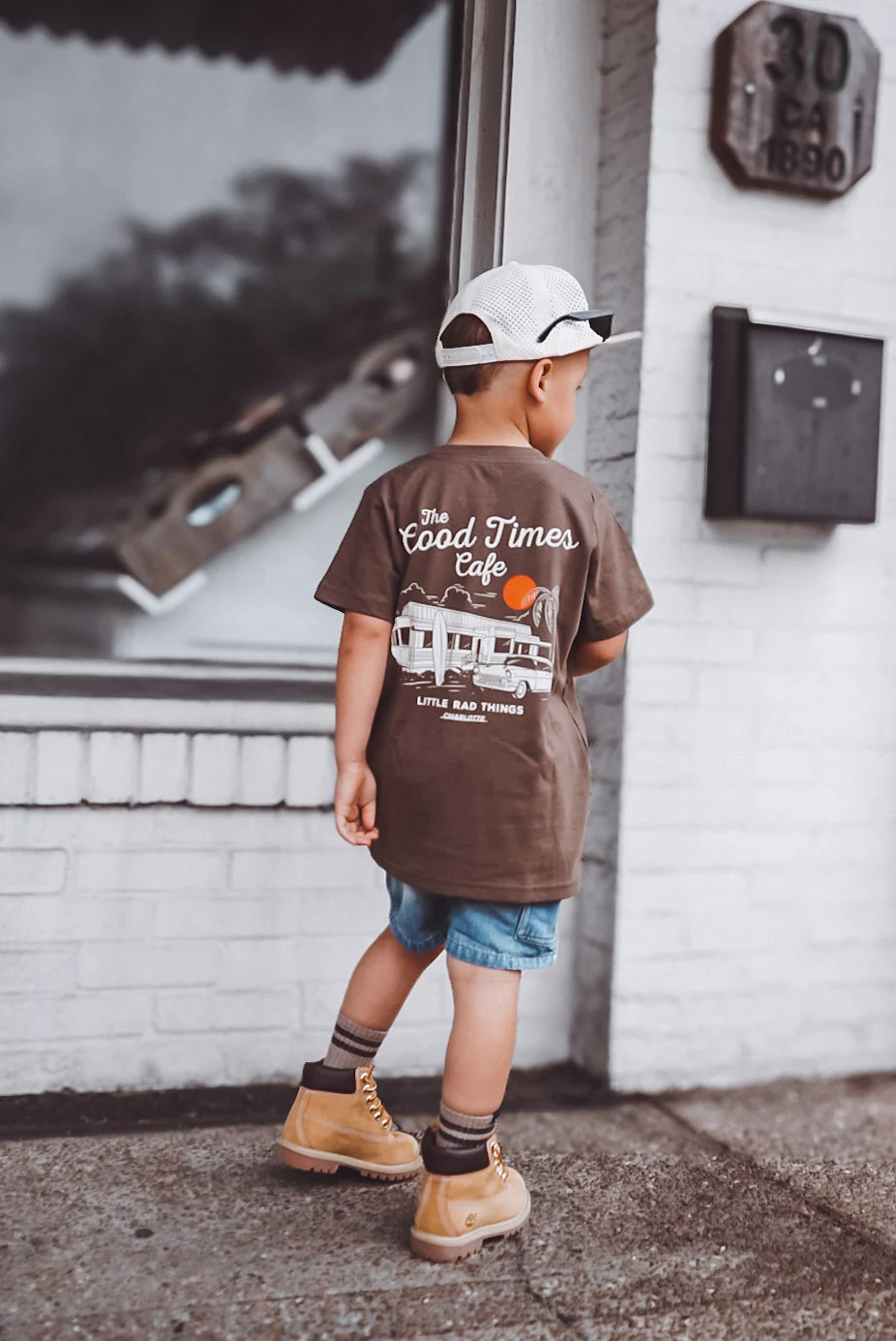 The Good Times Cafe Tee - Brown - Image 4