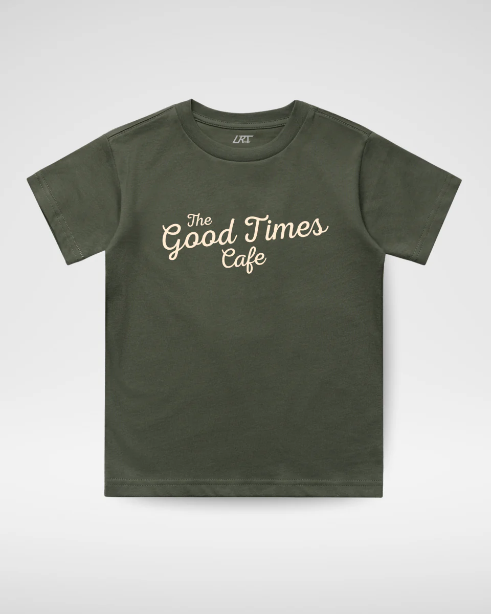 The Good Times Cafe Tee - Olive - Image 2