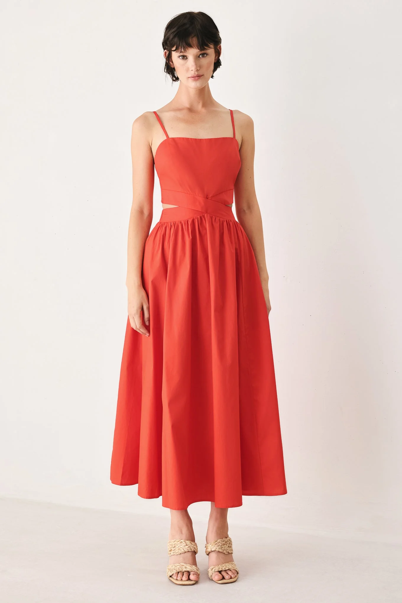 The Riviera Nights Woven Midi Dress - Image 2