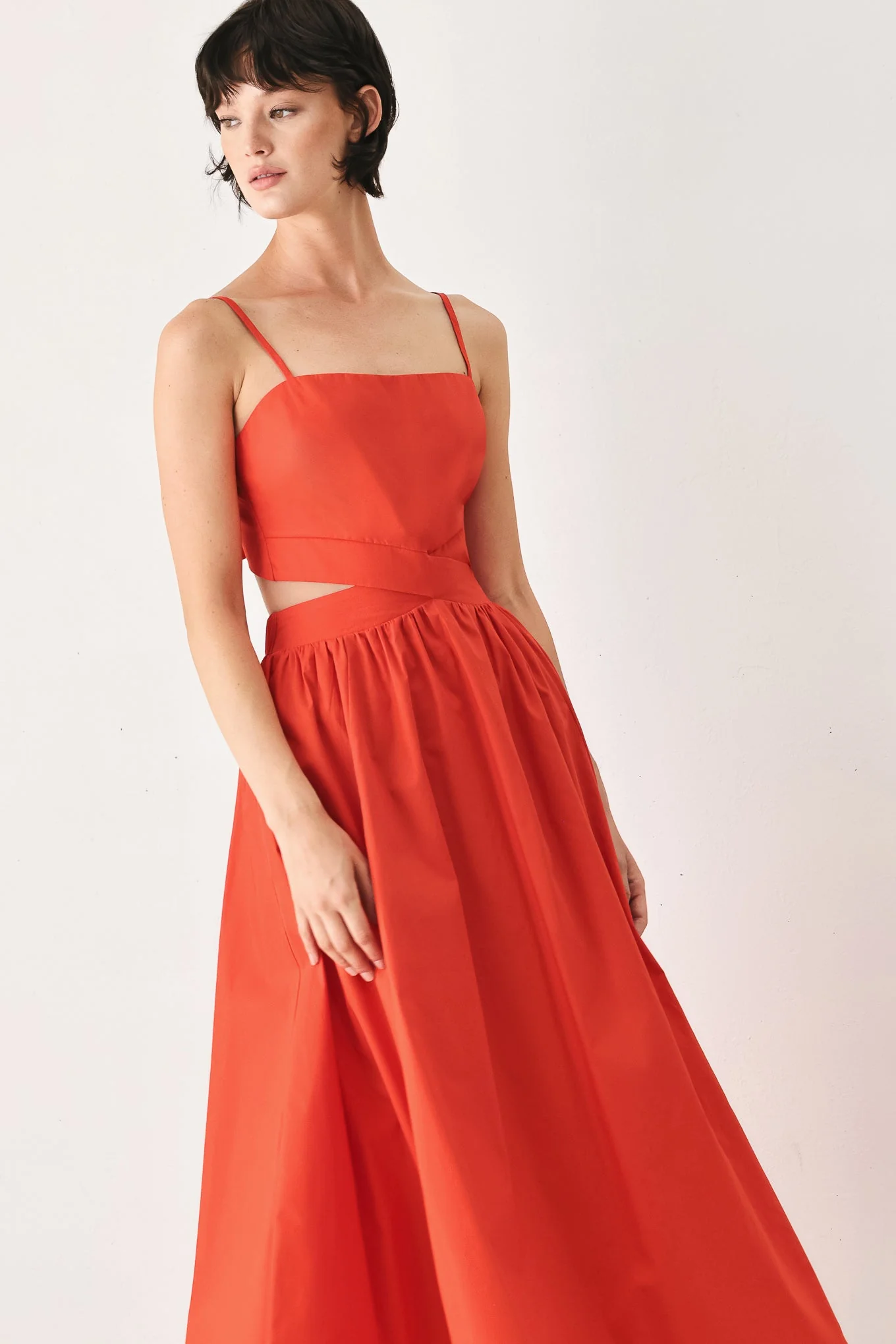 The Riviera Nights Woven Midi Dress - Image 4