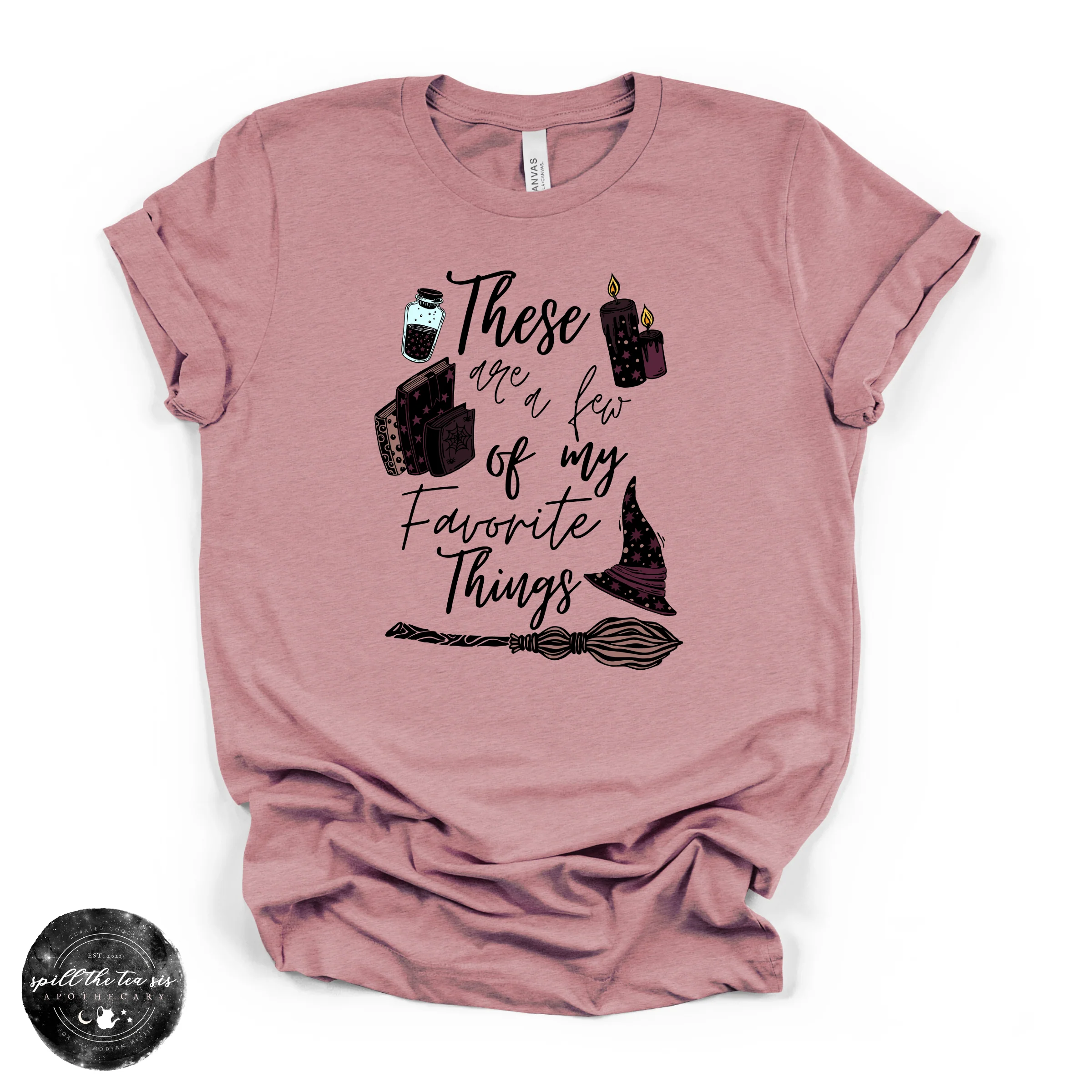 These Are A Few of My Favorite Things Tee | Witchy Graphic T-Shirt - Image 3