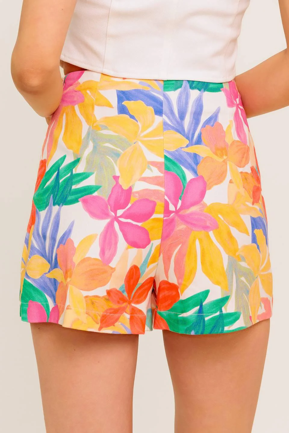 Tidal Touch Ivory Woven Skort - Image 6