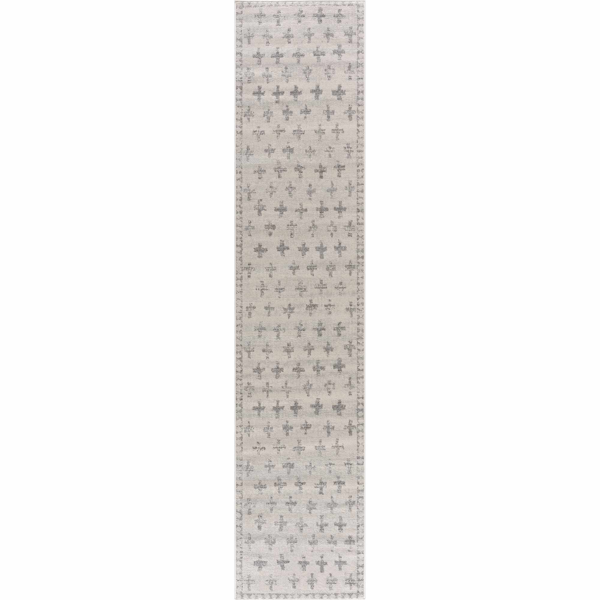 Tigris Swiss Cross Ivory&Gray Area Rug - Clearance - Image 6