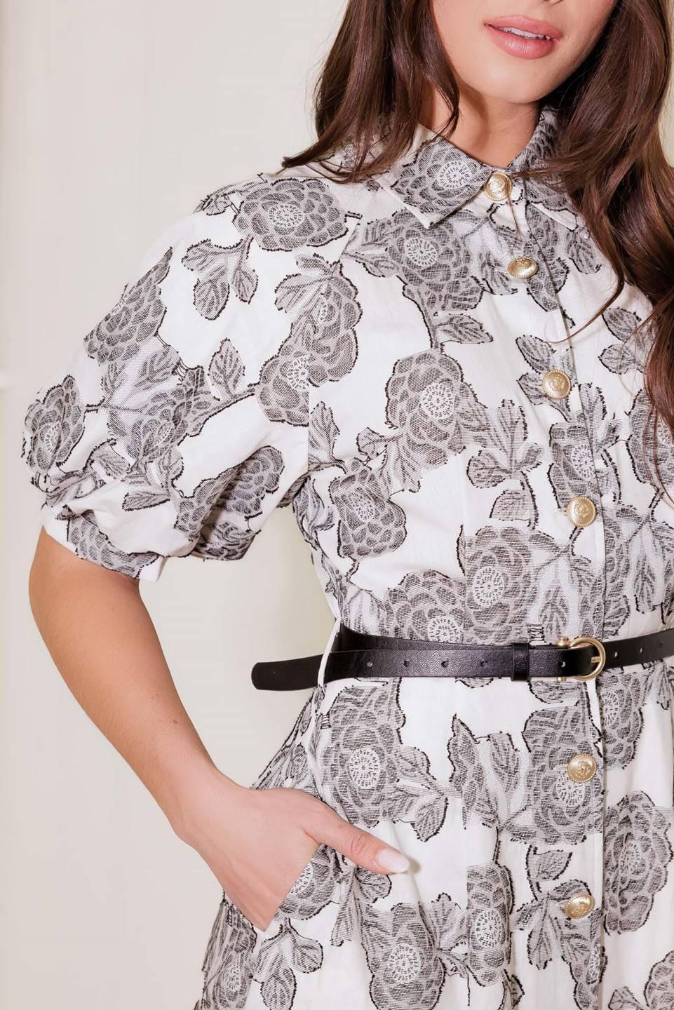 Time After Time Woven Midi Dress - Image 5