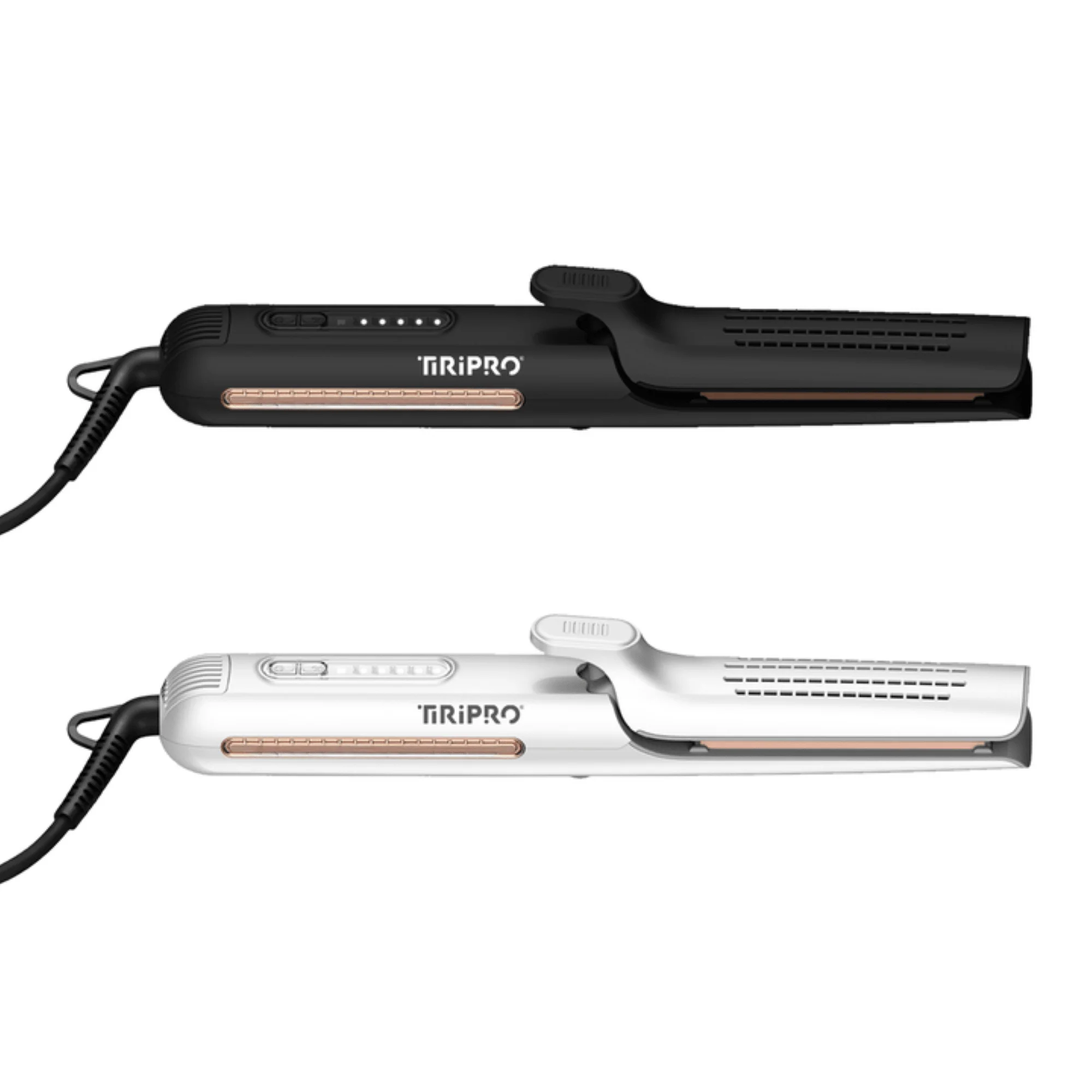 TIRI-PRO - 2-in-1 Air Styler Flat Iron & Curling Tool with Infrared Heat & Tourmaline Plates - Image 9