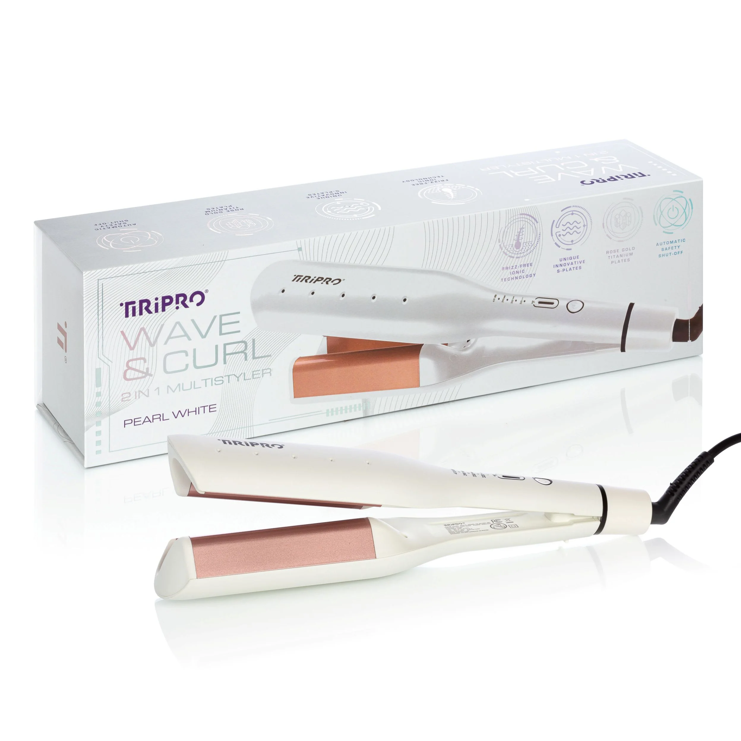TIRI-PRO - 2-in-1 Hair Straightener & Waver – S-Plate Flat Iron for Waves & Sleek Styles - Image 8