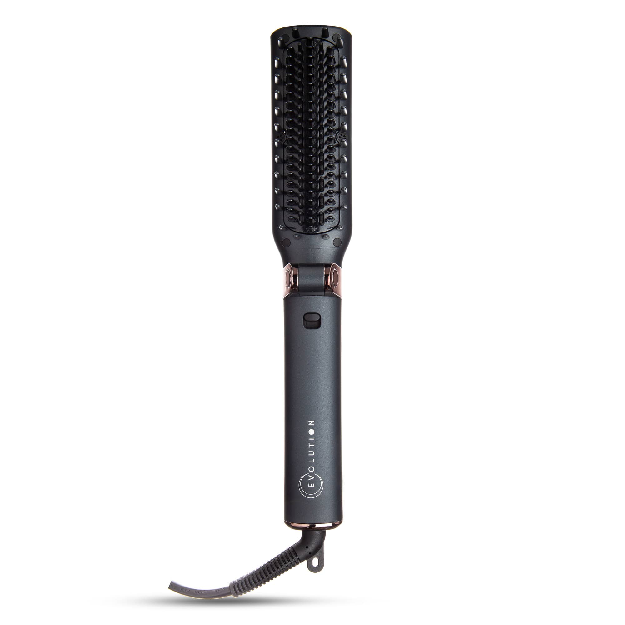TIRI-PRO - Foldable Hot Brush Hair Straightener with Travel Case – Portable Smoothing Brush with Tourmaline - Image 3