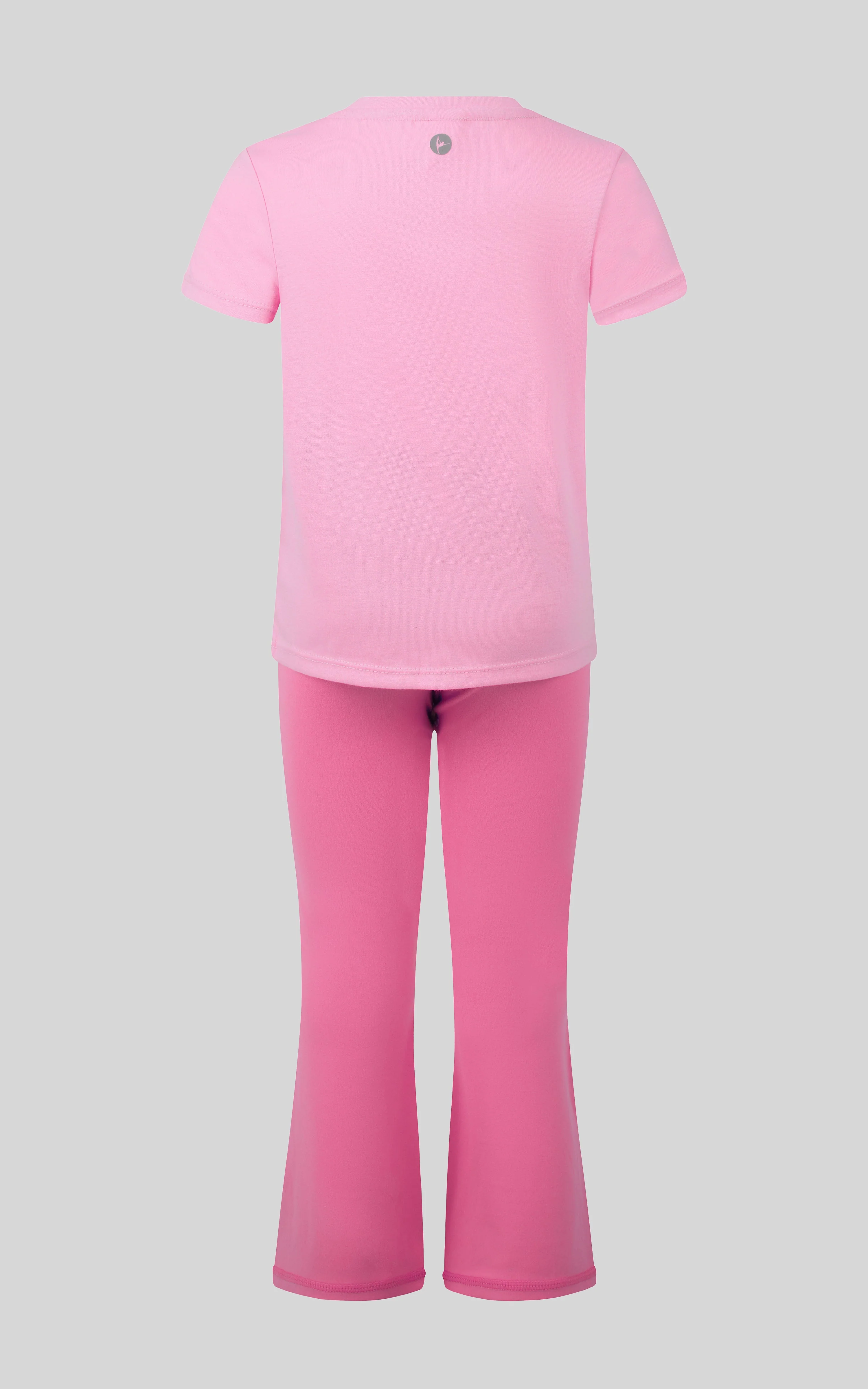 Toddler Girls 2 PC Short Sleeve Tee and Flare Legging - Image 2