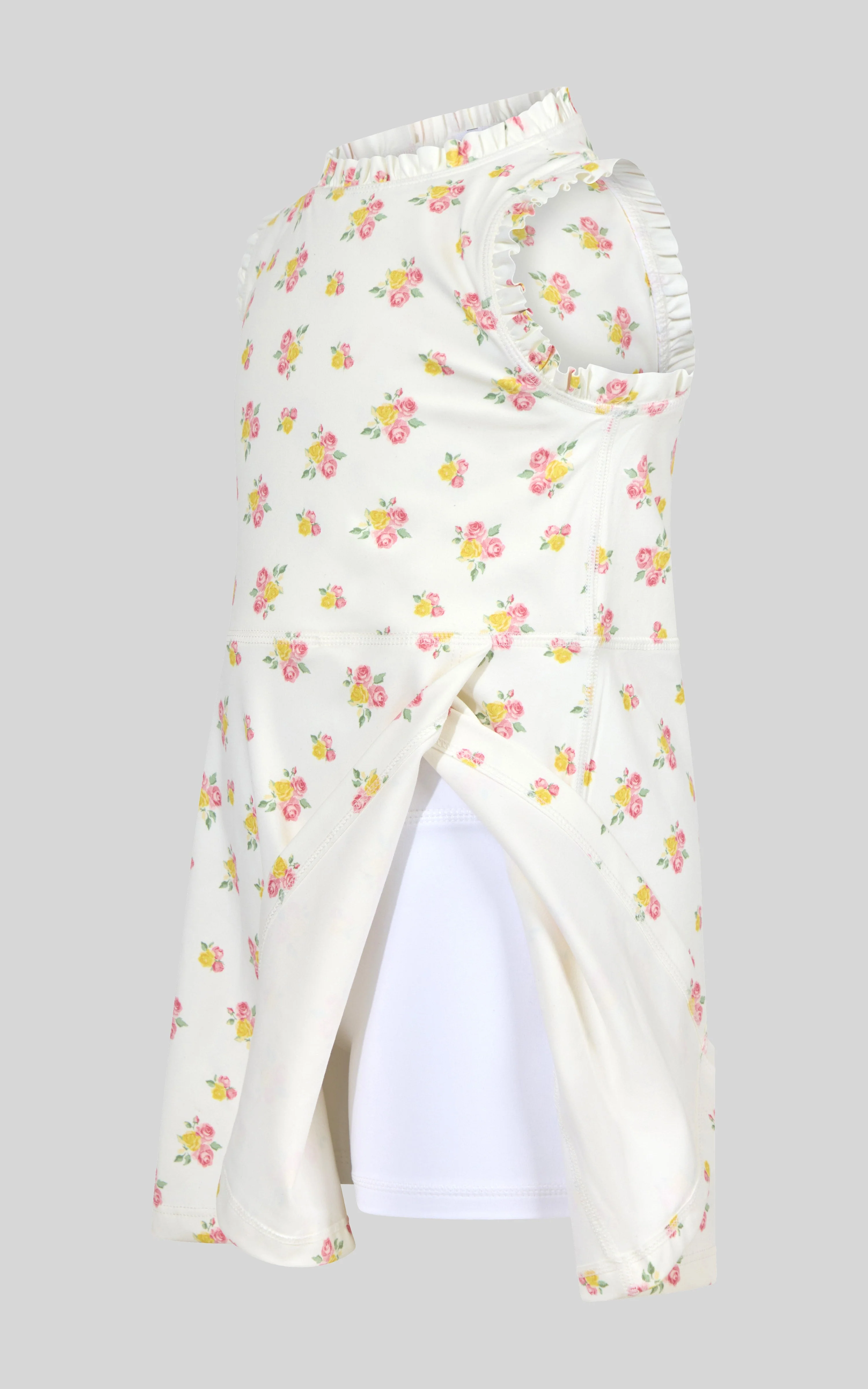 Toddler Girls Ruffle Dress & 3" Short & Bow Scrunchie - Image 16