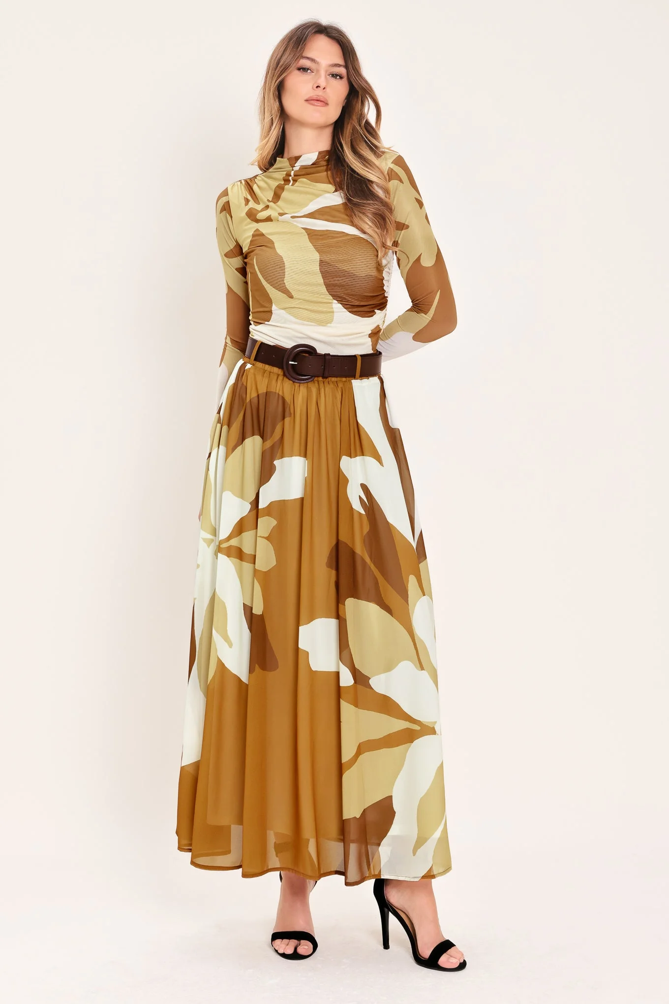 Toffee Tropics Woven Power Mesh Top - Image 5