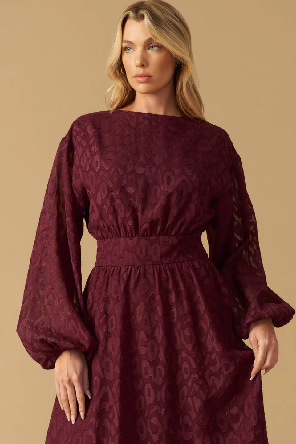 Too Good to Be True Woven Midi Dress - Image 5