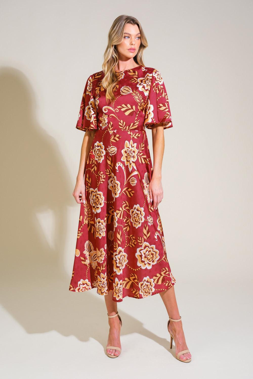 Total Frill Woven Midi Dress - Image 3