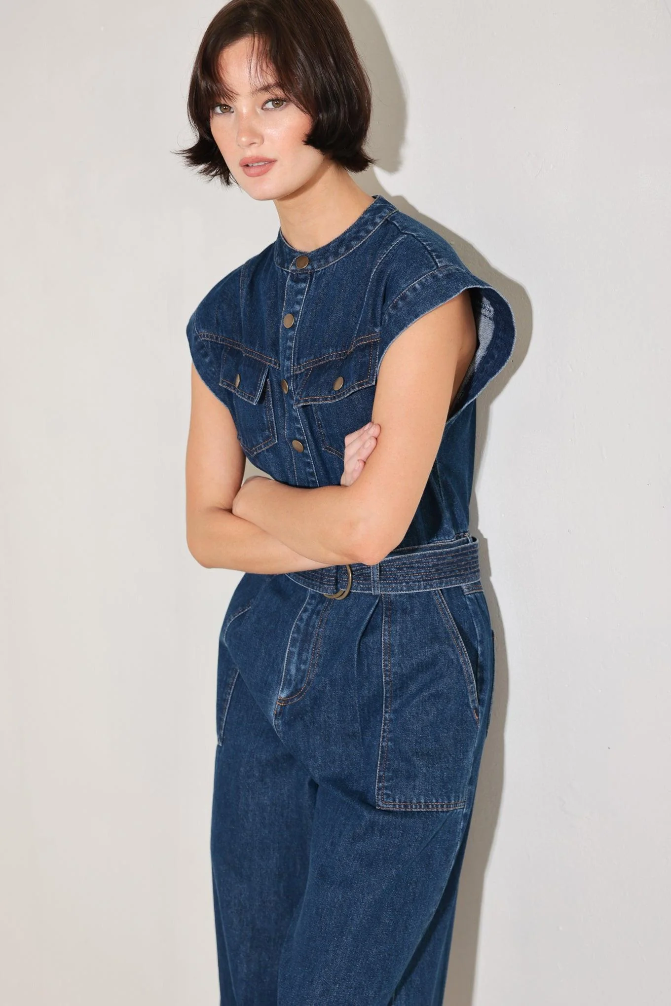 True Blue Love Denim Jumpsuit - Image 3