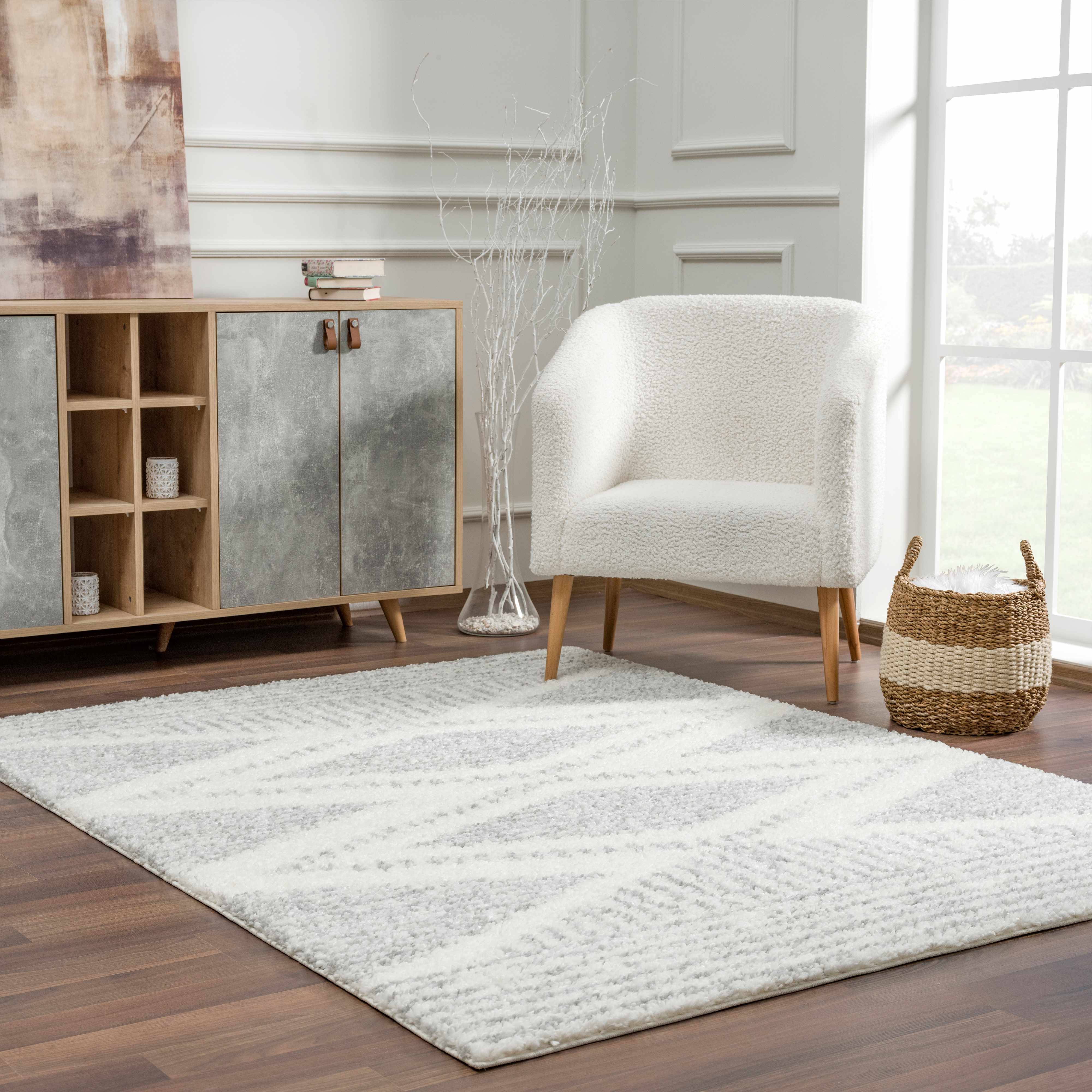 Trunding Plush Area Rug in Gray - Image 14