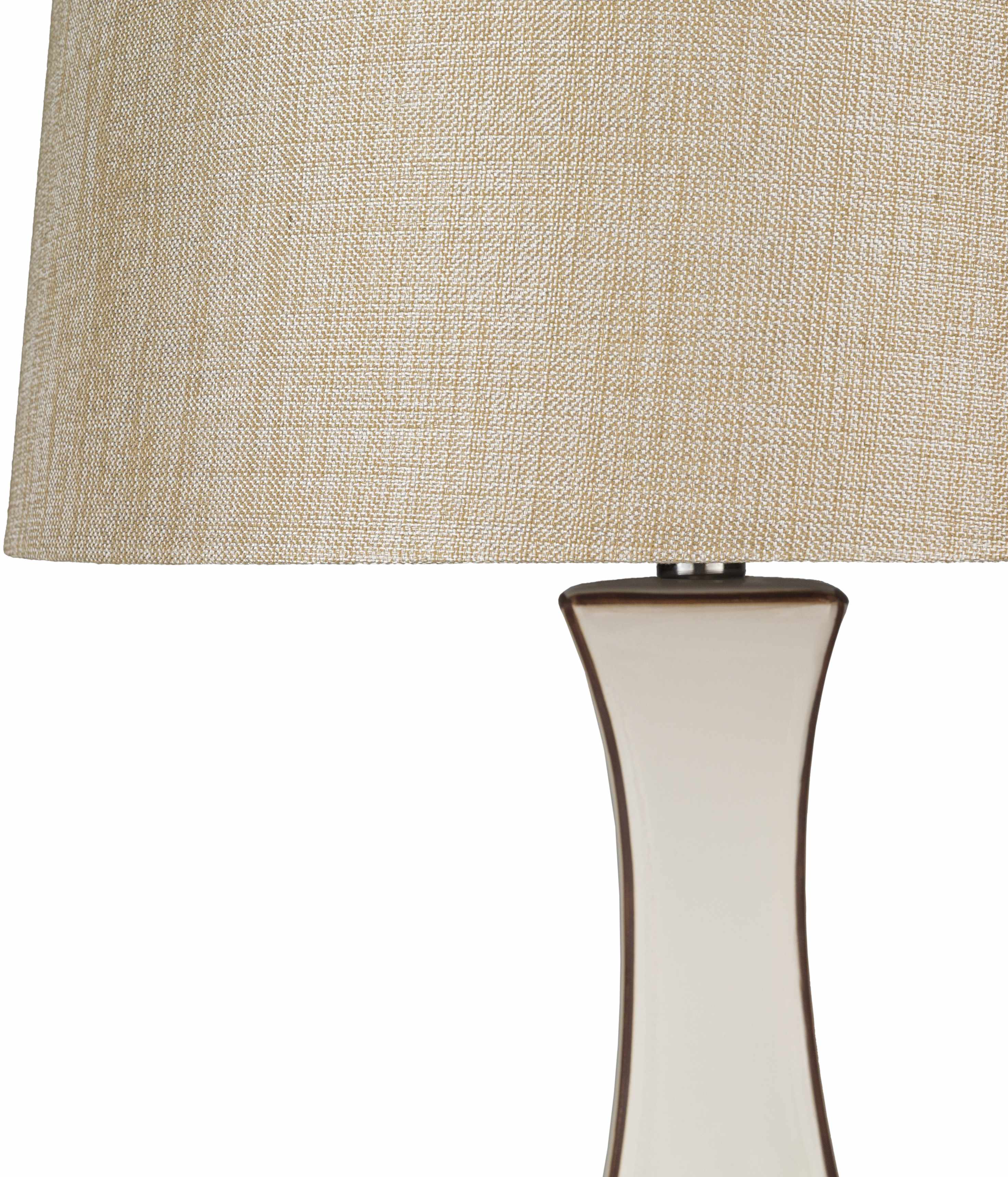 Tuka Tan Ceramic Table Lamp - Clearance - Image 7