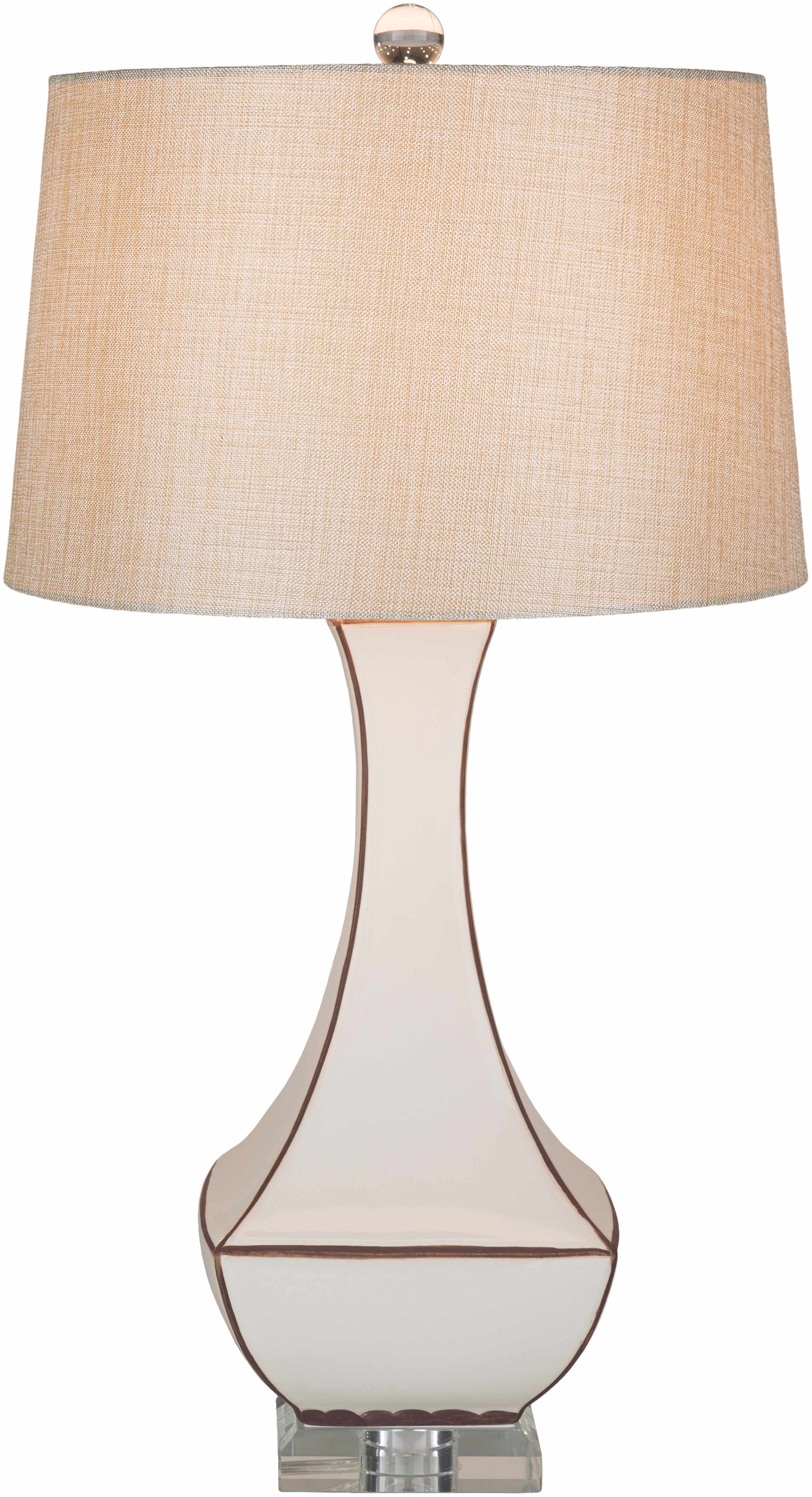 Tuka Tan Ceramic Table Lamp - Clearance - Image 9