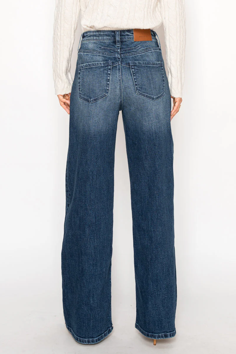 Tummy Control High Rise A-wide Jeans - Image 19