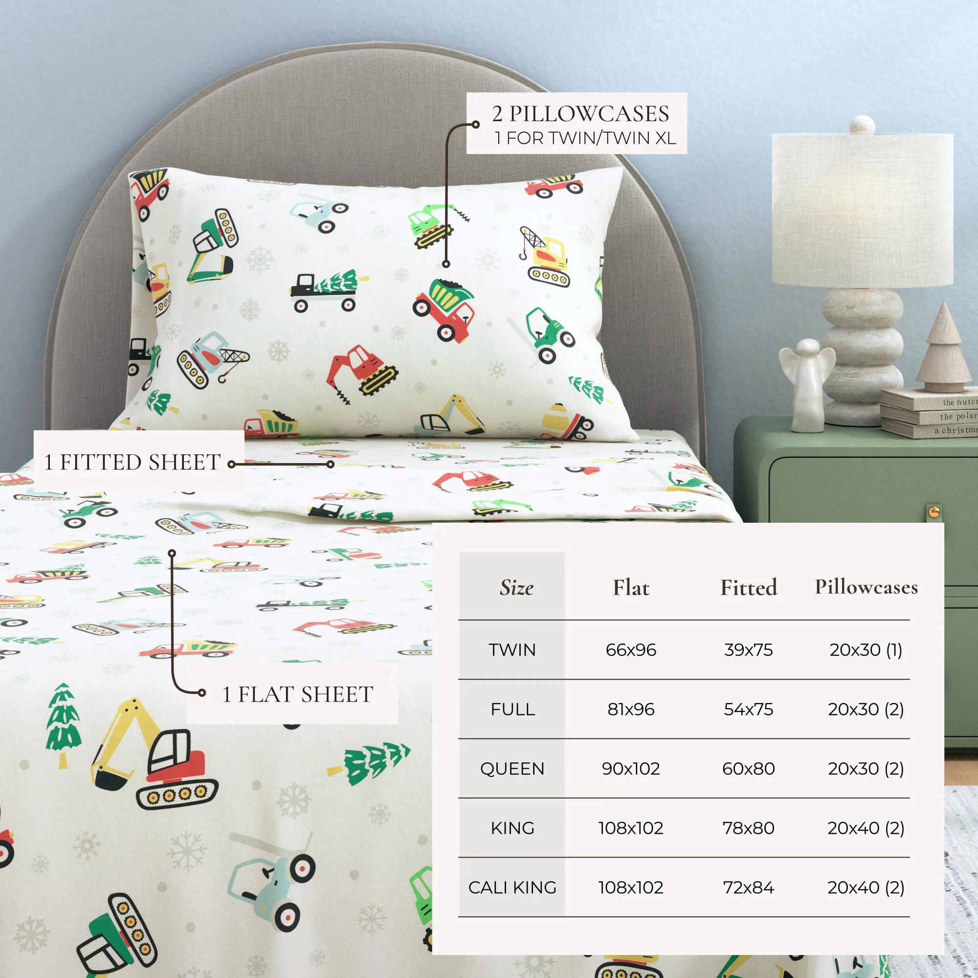 Turkish Cotton Christmas Flannel Sheet - Whittaker Collection - Image 36