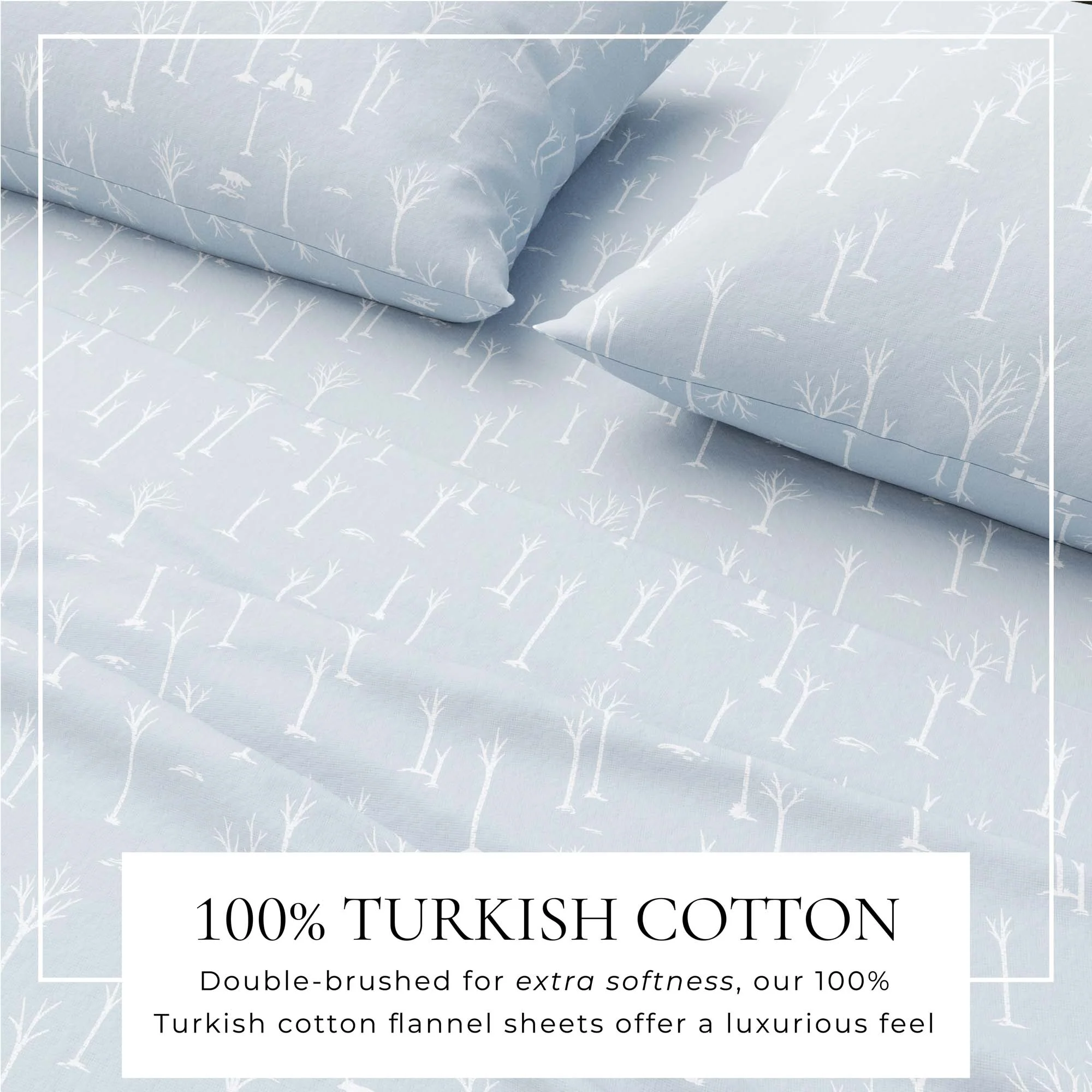 Turkish Cotton Flannel Sheet Set - Elevated Lodge Collection - Image 8