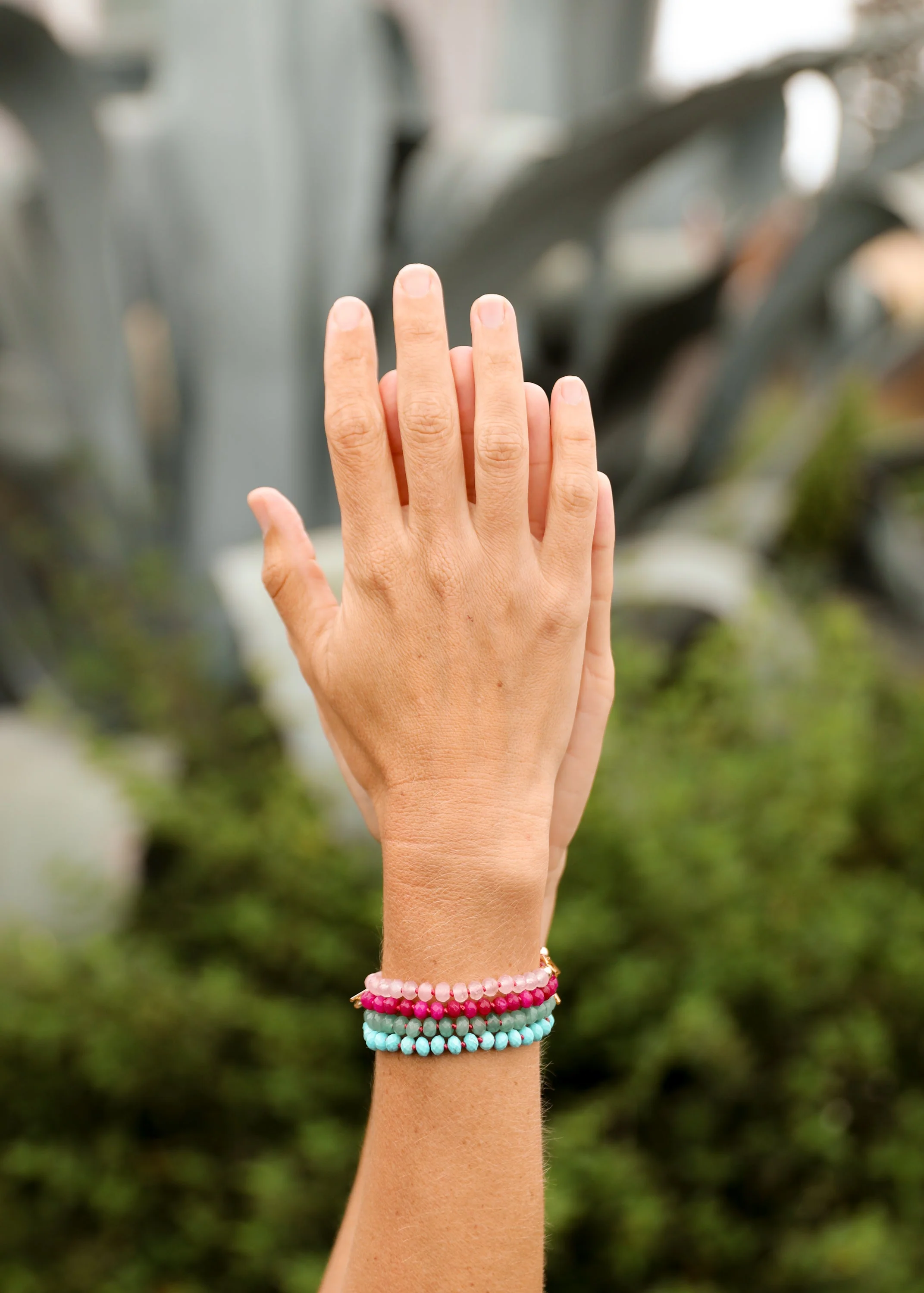 Turquoise + 14k Gold Filled Toggle || Gemstone Bracelet or Anklet - Image 5
