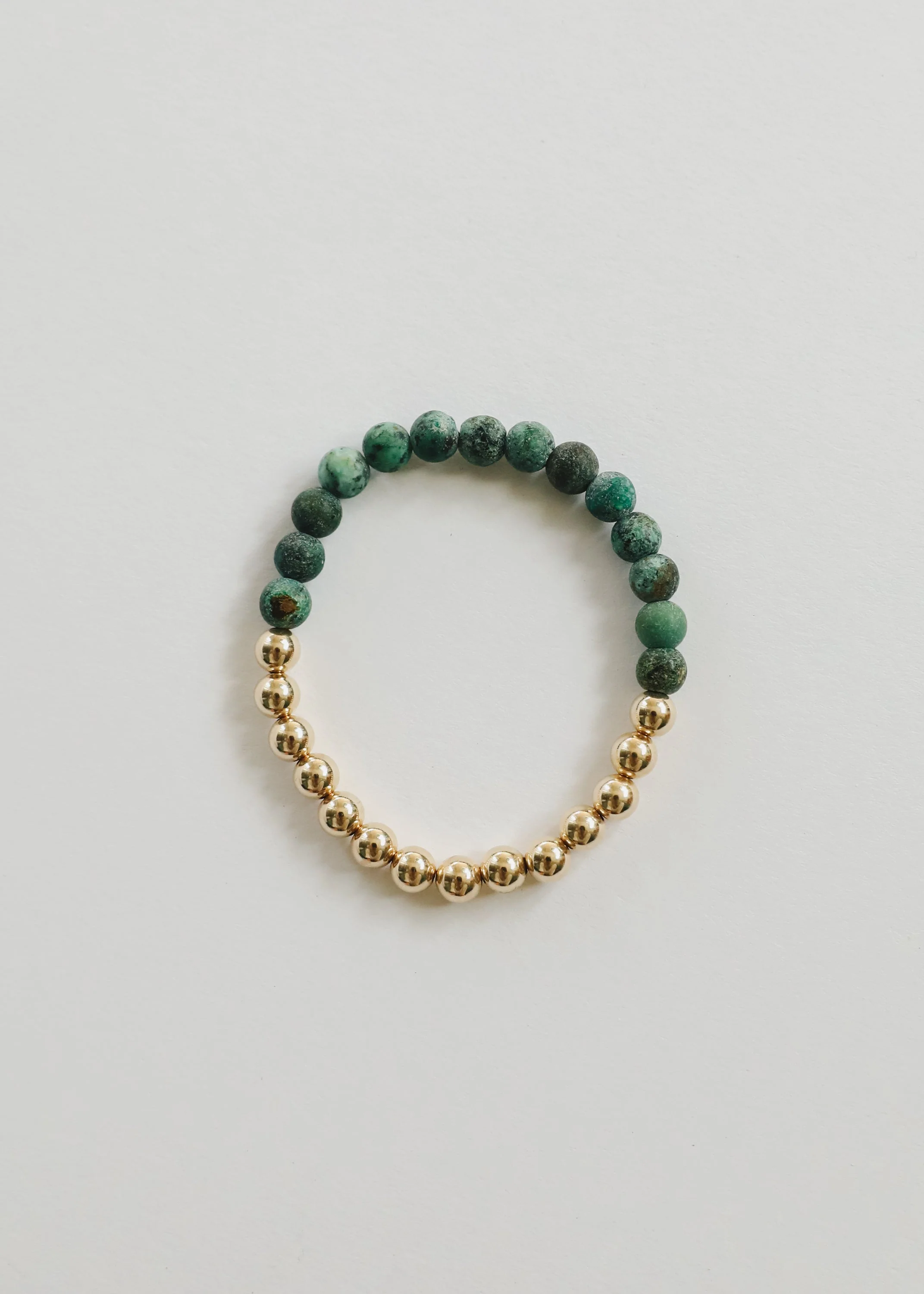 Turquoise Jasper :14k Gold Filled Sun + Moon || Adult Bracelets - Image 7