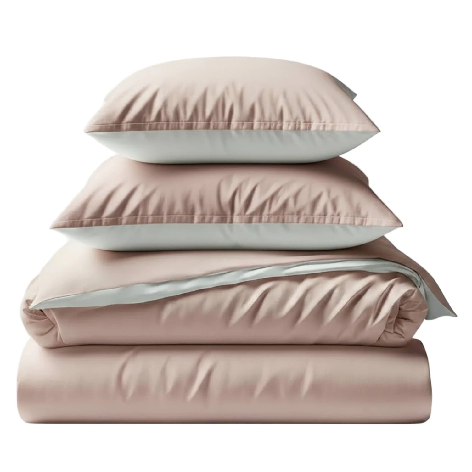 Two-Tone Bamboo Duvet Cover + 2 Shams Set - Image 5