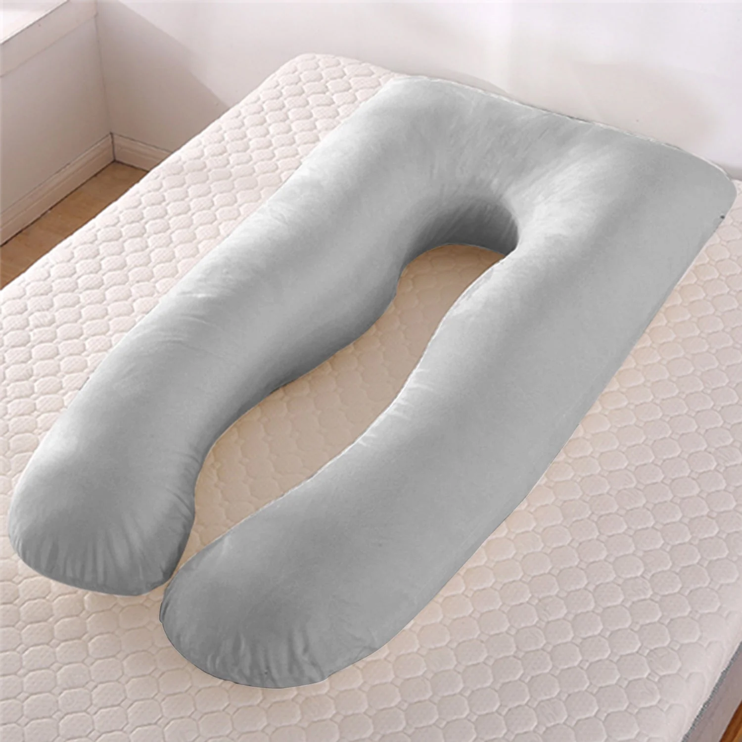 U-Shaped Maternity Pillow – Cooling Pregnancy Support Pillow - Image 8