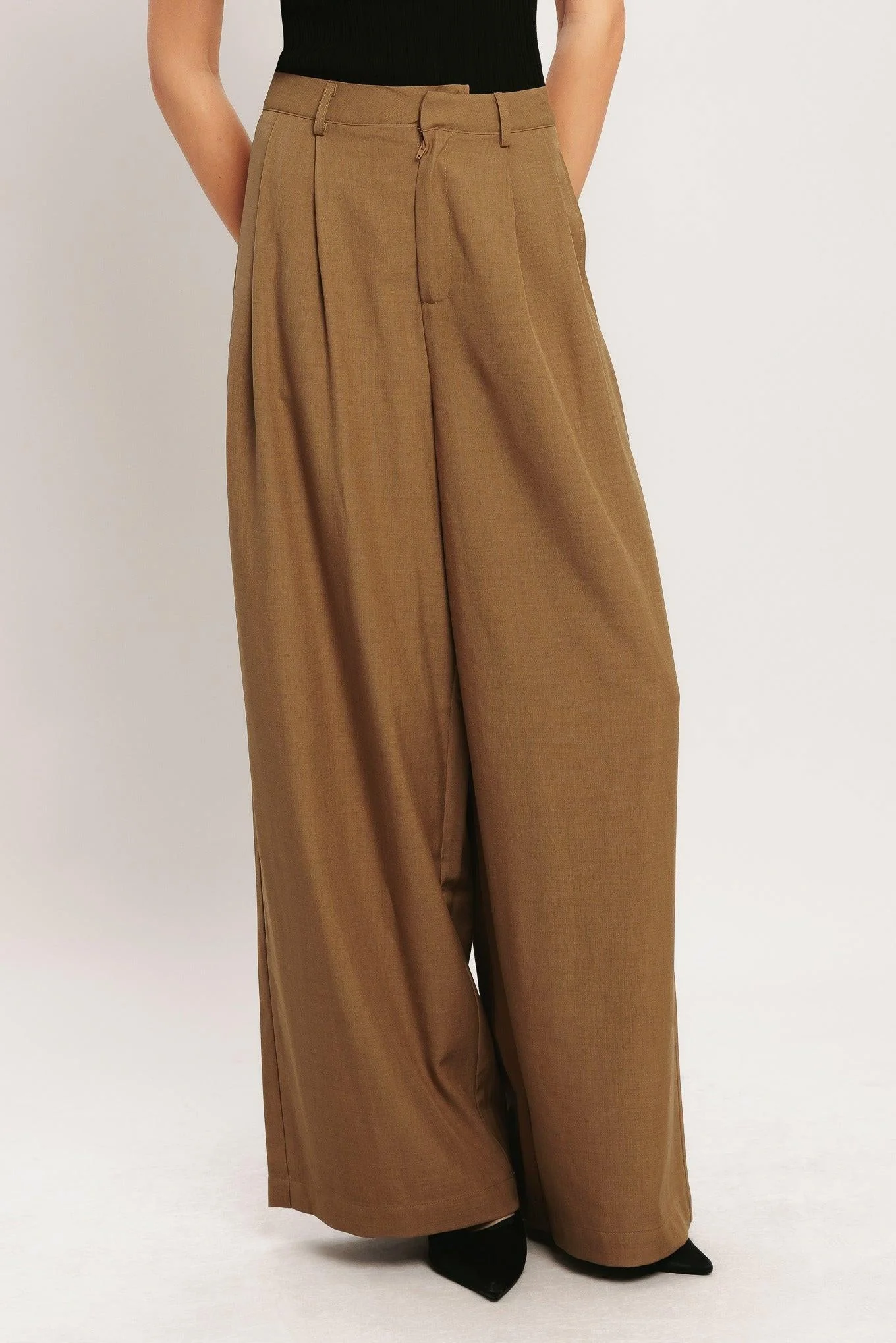 Umber Flow Woven Wide Leg Pants - Image 6