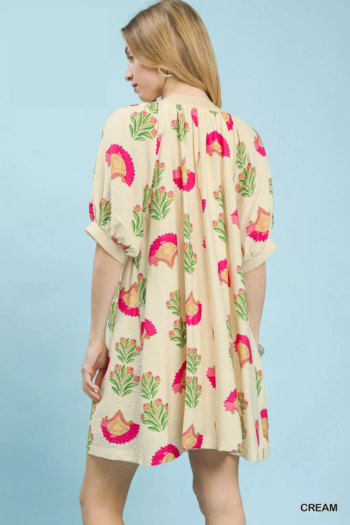 Umgee Abstract Print Mini Dress - Image 3