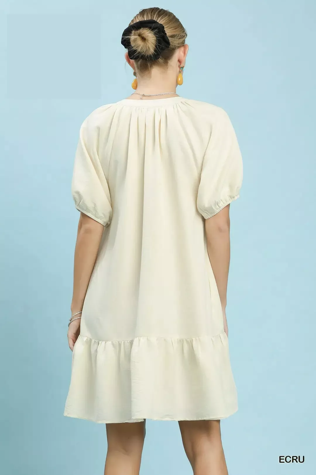 Umgee Embroidered Floral Babydoll Dress - Image 3