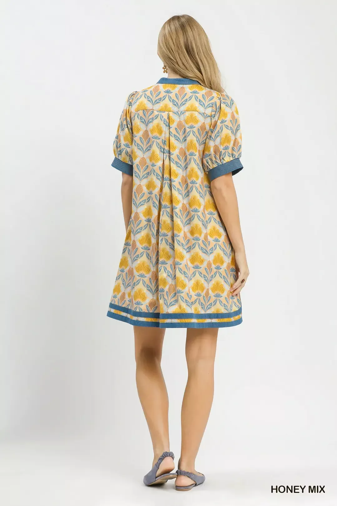 Umgee Mix Tile Print Mini Dress - Image 5