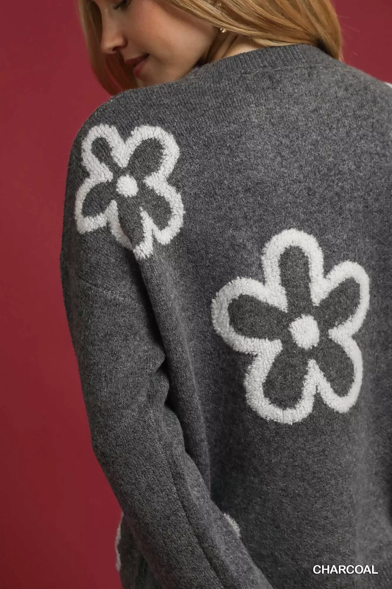 Umgee Round Neck Sweater Accents - Image 6