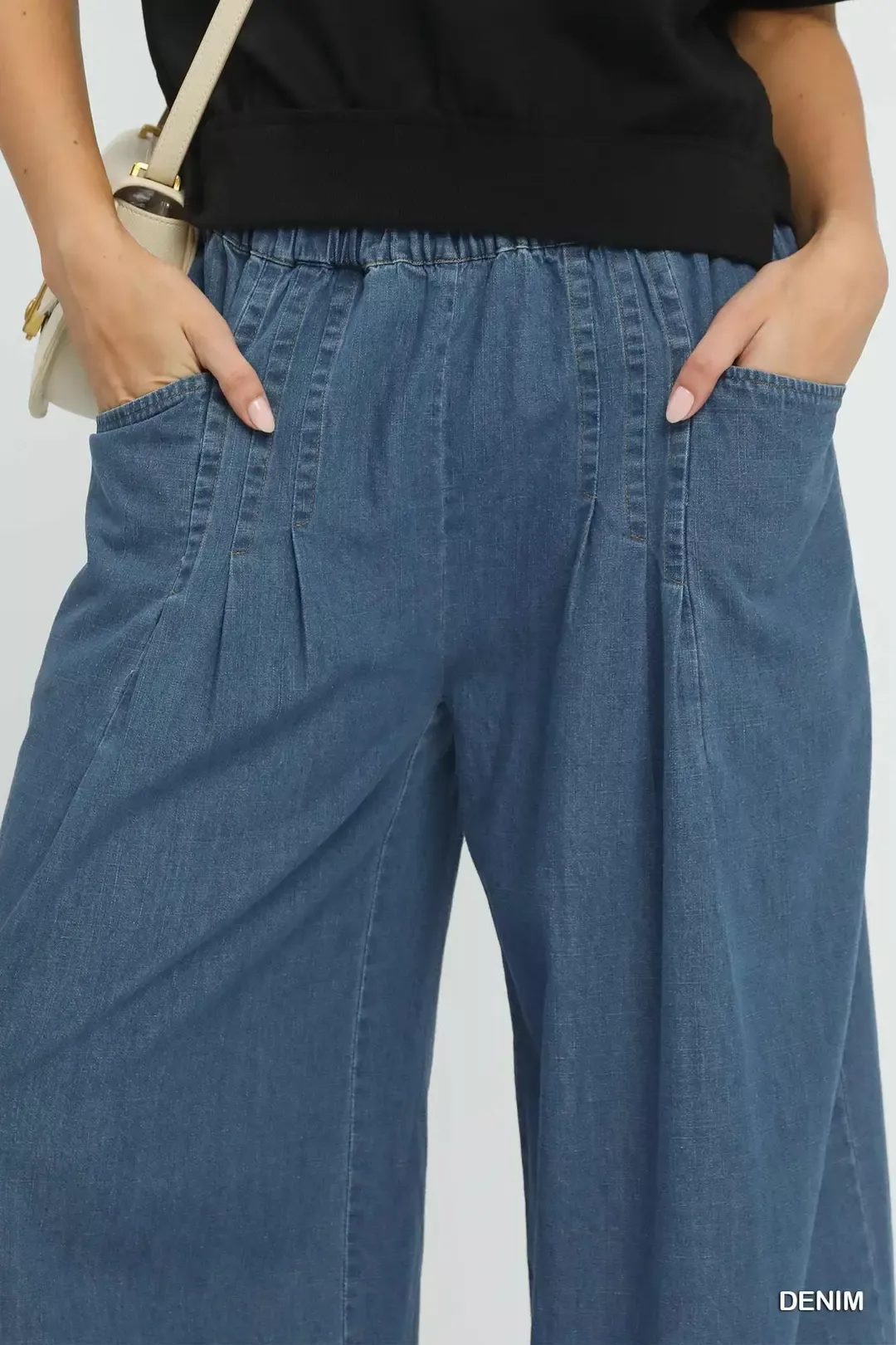 Umgee Stone Washed Wide Leg Pants - Image 5