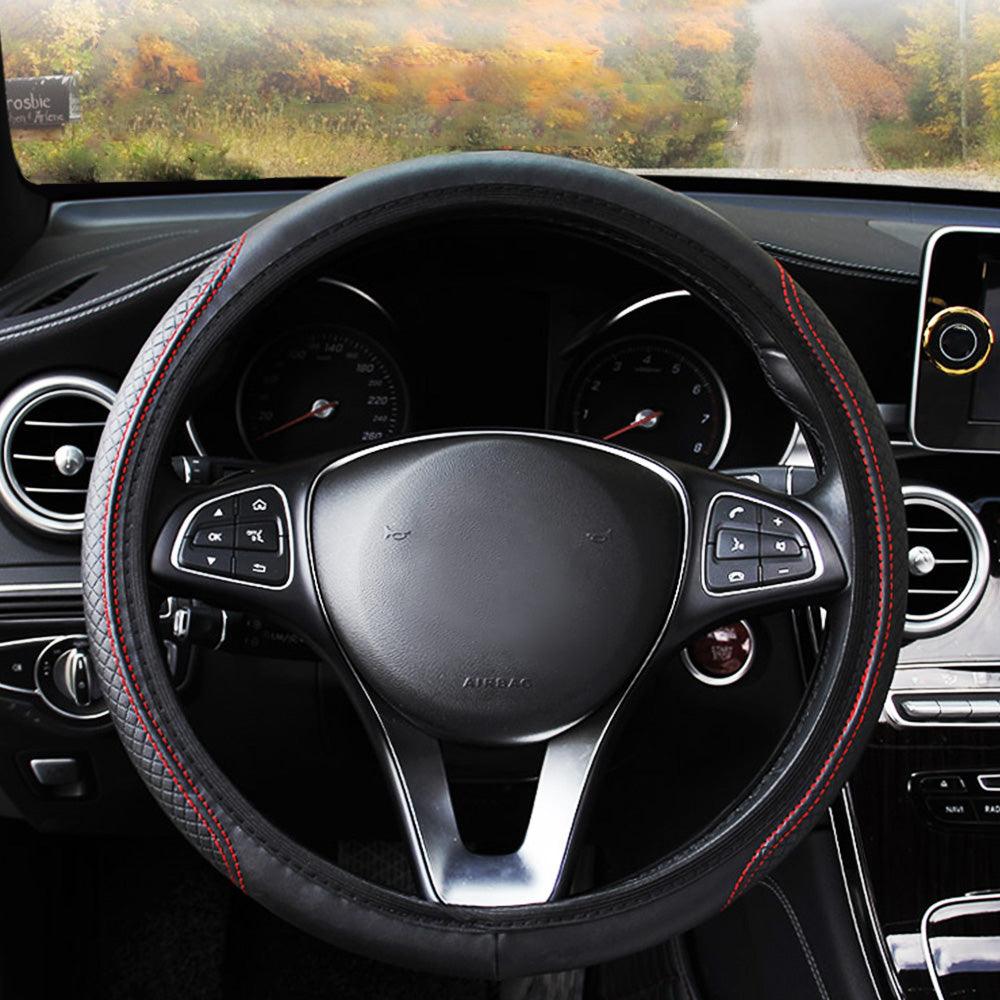 Universal Car Steering Wheel Cover Skid Proof Auto Car Steering Wheel Cover Auto Steering- Wheel Cover Microfiber Leather Viscose Breathable Anti-Slip Anti-Slip Embossing Leather Car-styling Car Accessories - Image 7