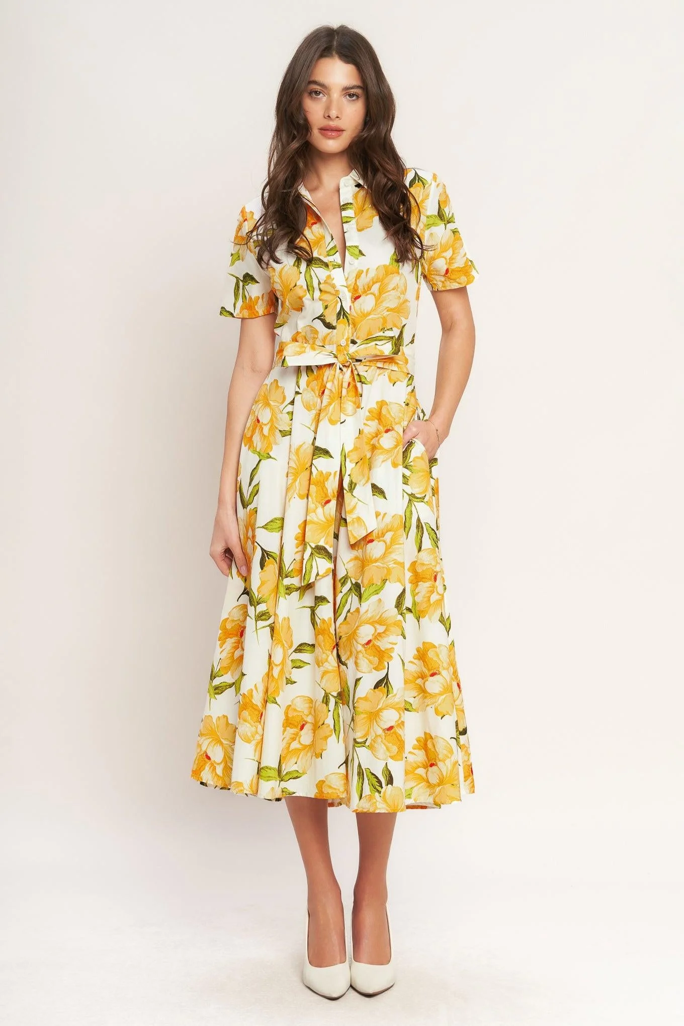 Uplifting Palette Woven Midi Dress - Image 5
