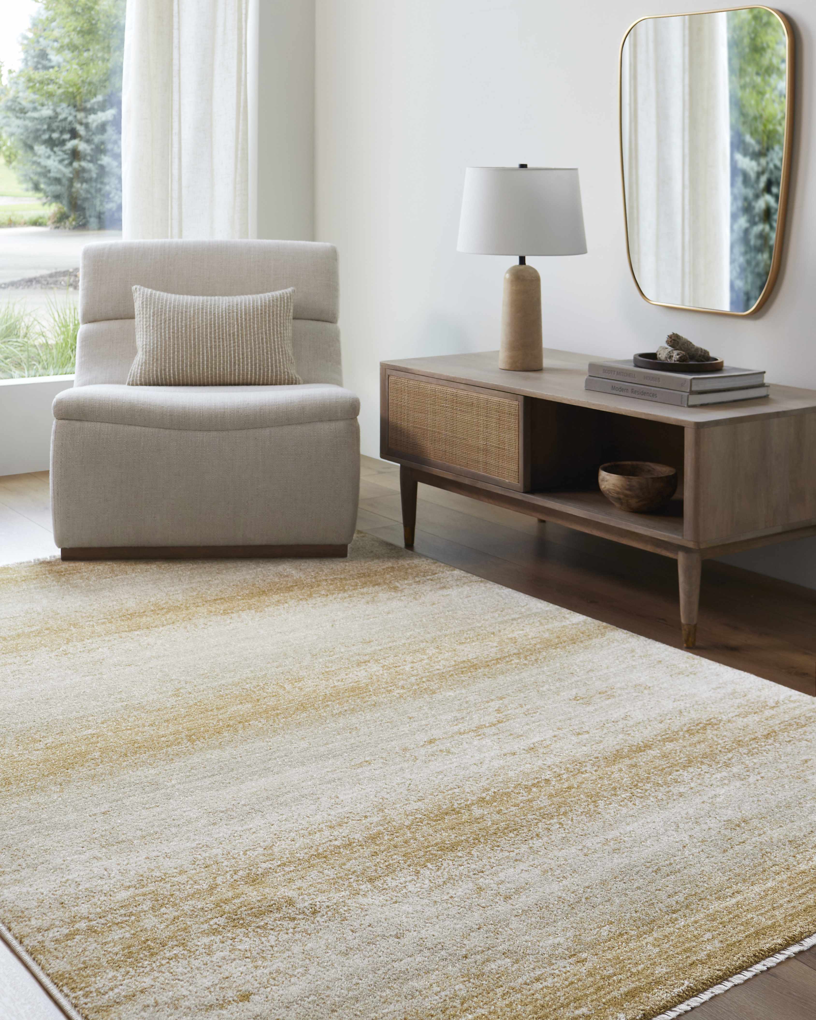 Uzima Sage & Gold Area Rug - Image 2